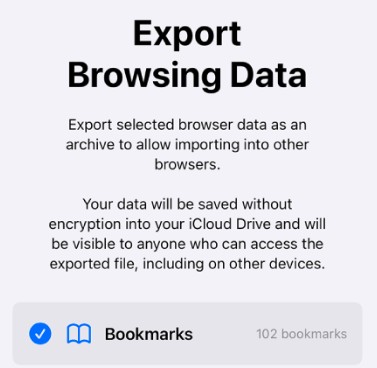Can You Share Your Bookmark Folder on Safari 4 Export Browsing Data