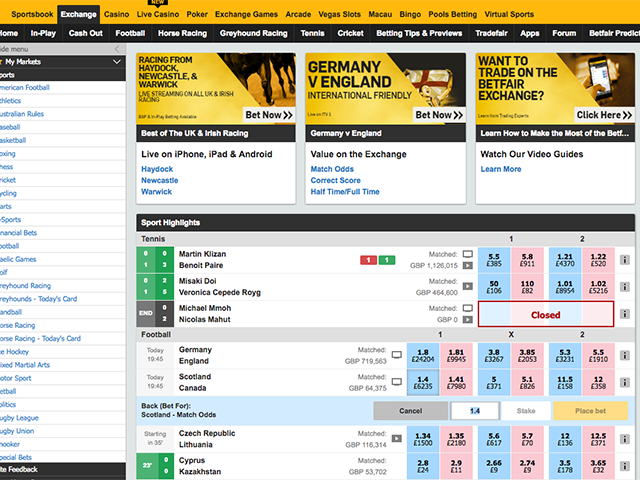 An Overview of Betting with Betfair 2 An Overview of Betting with Betfair 1