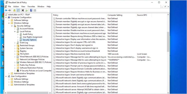 How to Use RSoP to Check and Troubleshoot Group Policy Settings 11
