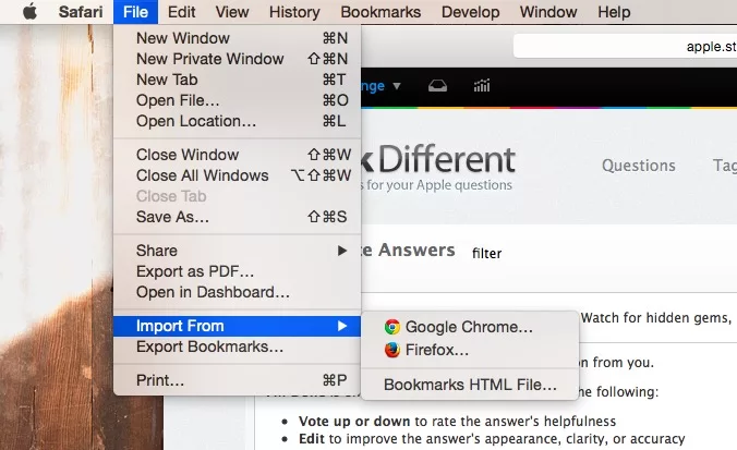 How to Transfer Your Safari History to Chrome 17