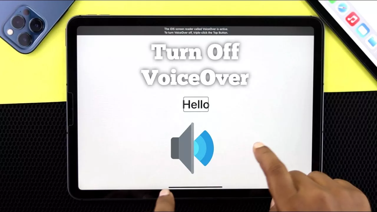 how to turn off voiceover on iphone when locked black screen