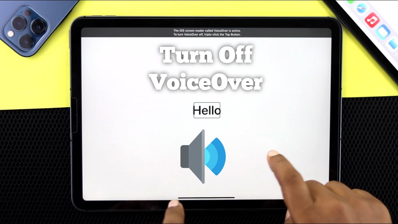 How To Turn Off Voiceover On Locked iPad 1