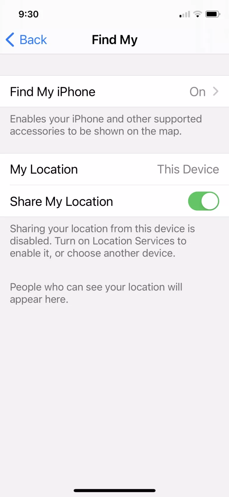 How To Turn On Offline Finding On iPhone 9