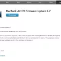 How To Update Firmware On Your MacBook Air 5