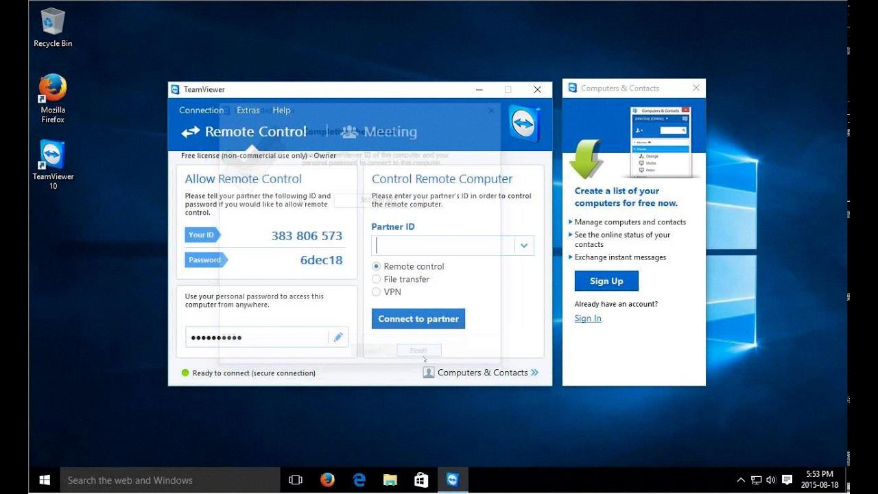 free teamviewer alternative