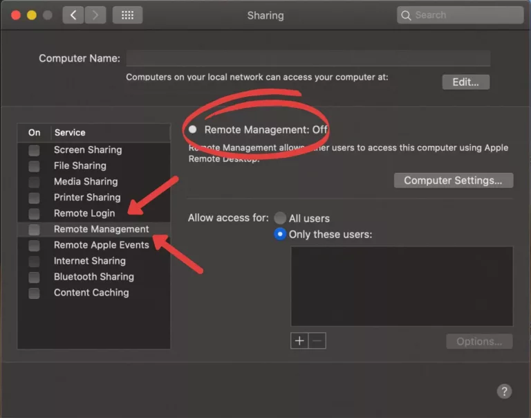 How To Turn Off Remote Management Service On Mac 15