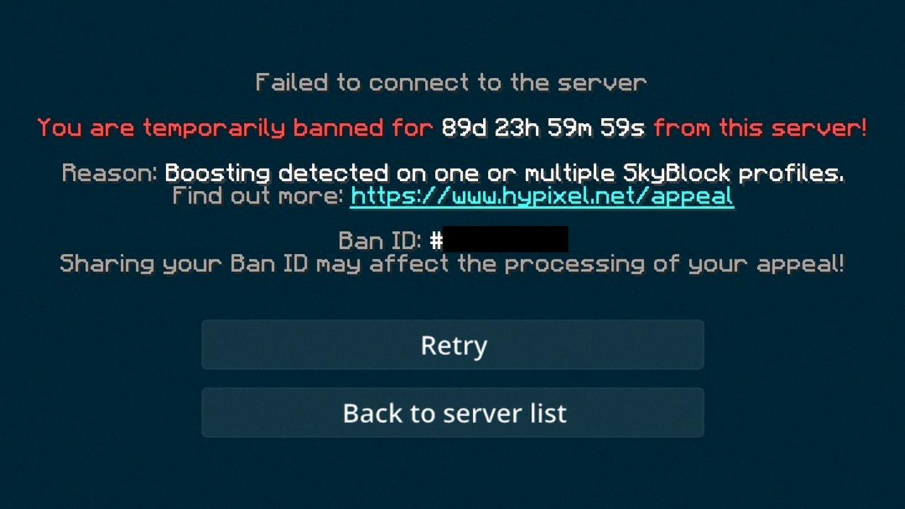 hypixel ban