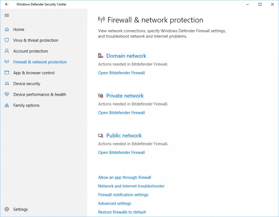 windows defender vs bitdefender
