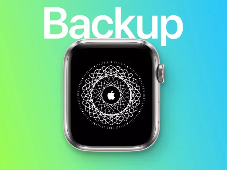 How to Manually Backup Your Apple Watch? 1