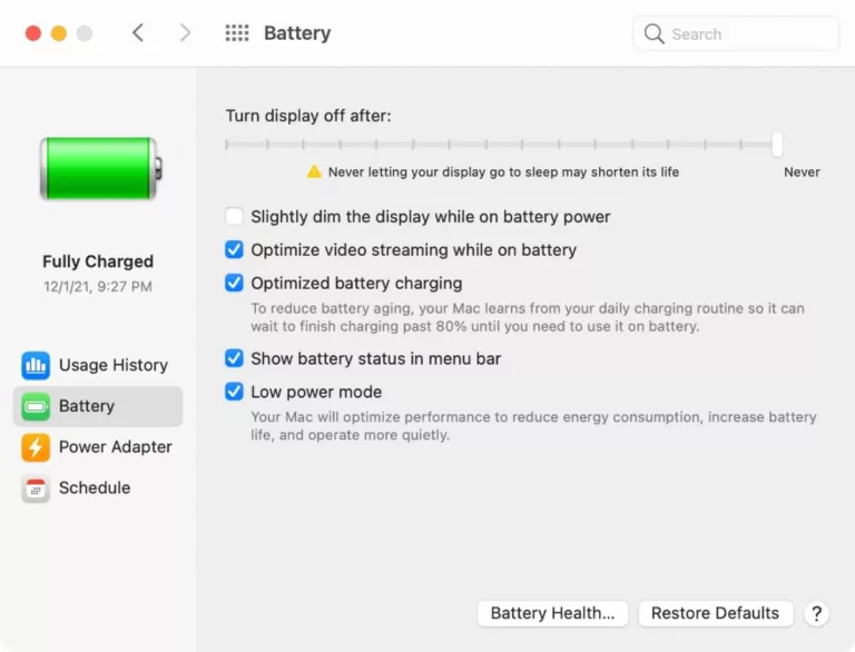 How to Maximize Battery Life on Your Macbook with Power Saving Mode? 13
