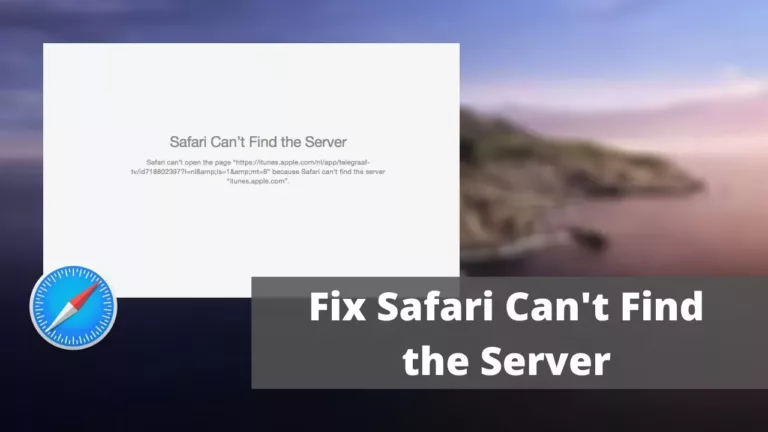 What To Do When Safari Can't Find Server? 19