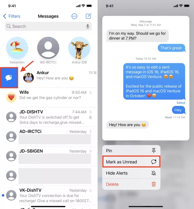 How to Manage Your Unread Text Messages on iPhone? 3