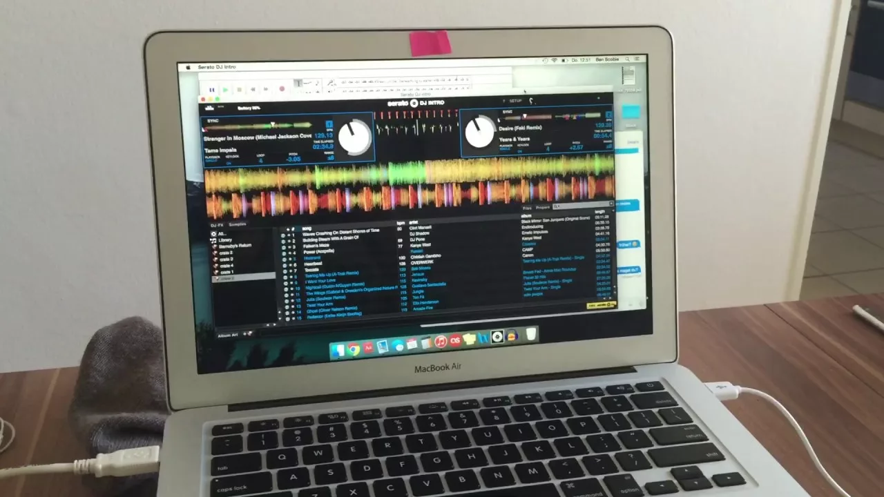 serato dj pro macbook air m2