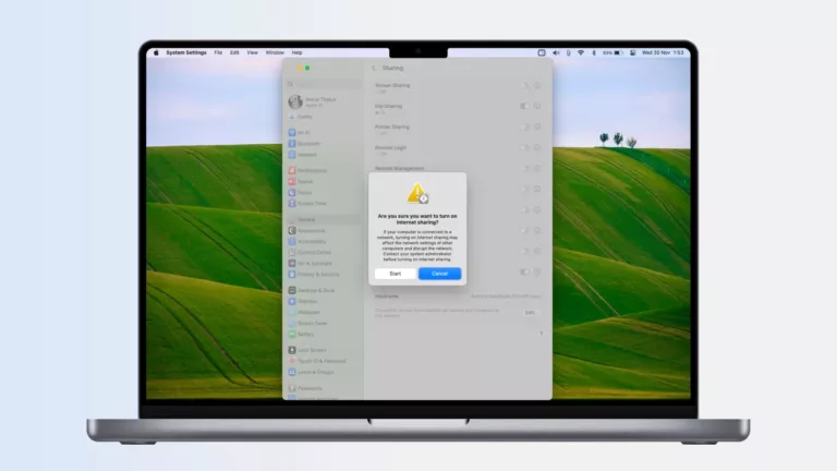 How to Use Your Macbook Pro as Wi-Fi Hotspot? 5