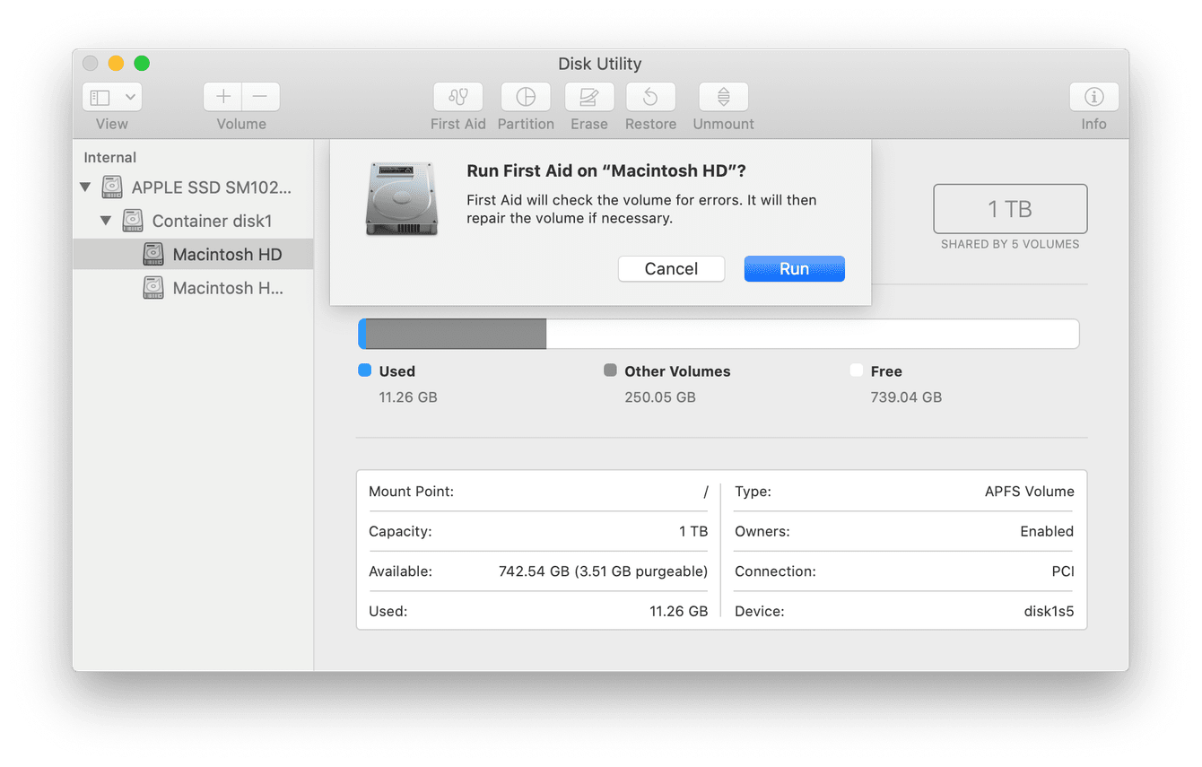 How to Use First Aid to Repair the Disk on Mac 2 How to Use First Aid to Repair the Disk on Mac 1