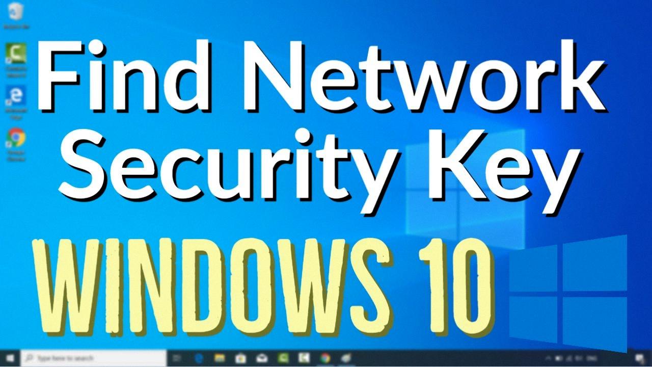 how do i find the network security key