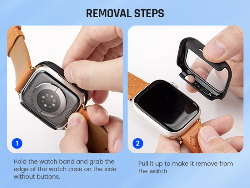 How To Remove Apple Watch Protective Cover 2 Use Fingernail or Card to Lift a Corner of the Case