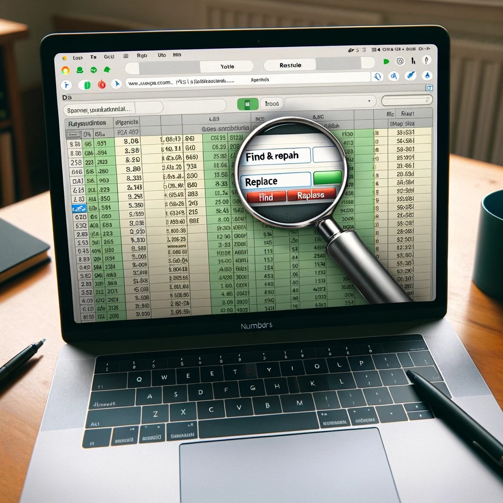 How to Find & Replace Text in Mac Numbers 9