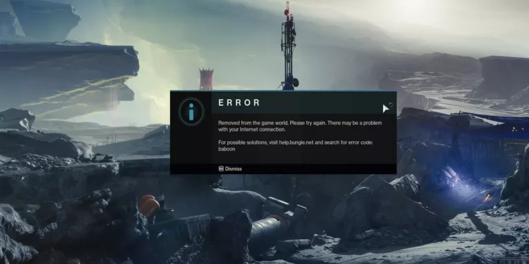 How to Solve the Baboon Error Code in Destiny? 17