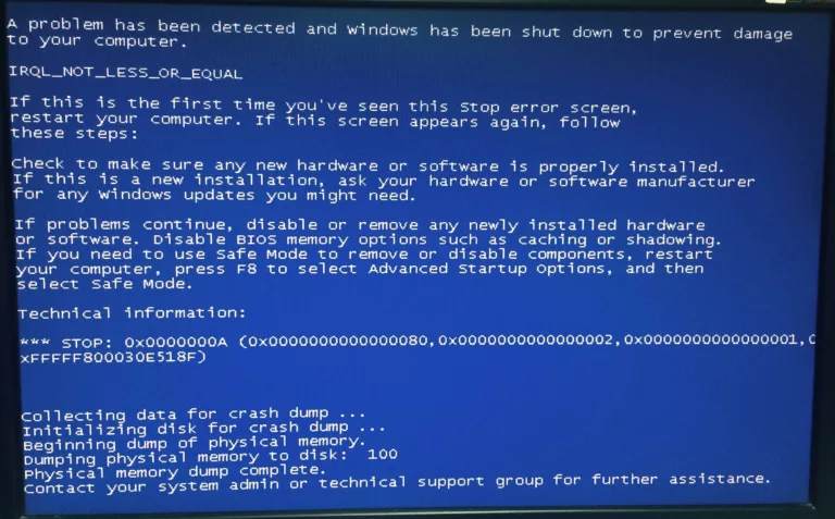 Bad RAM: The Cause of Blue-Screen Errors 3