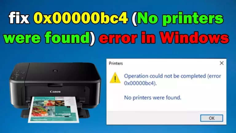 How to Fix Error 0x00000bc4 in Windows? 5