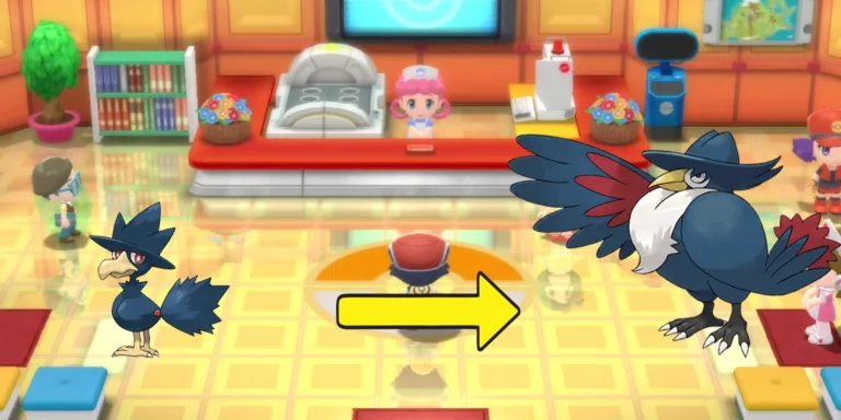 Evolving Murkrow in Brilliant Diamond 15