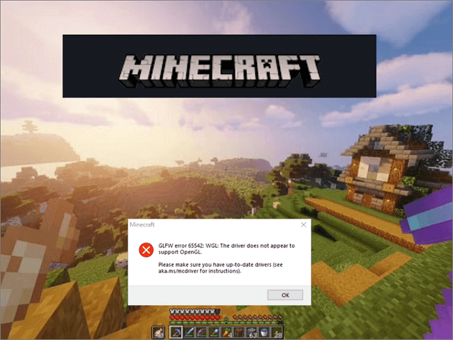How to Solve the OpenGL Error in Minecraft? 1