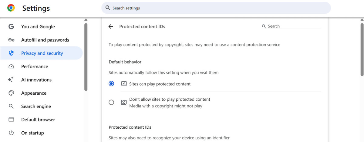 Enable Protected-Content Playback in Your Browser 