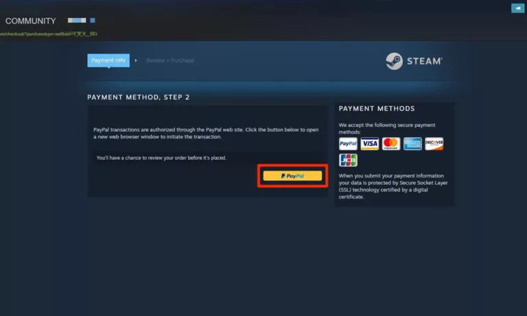 What to Do When You Can't Use PayPal to Purchase on Steam? 15