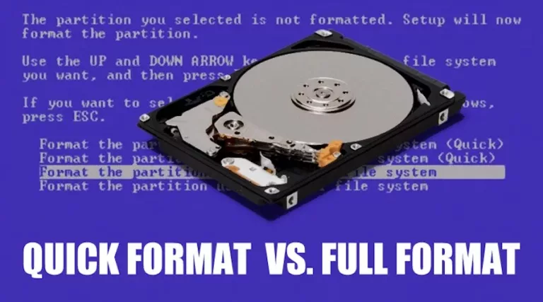 Comparing Quick vs Full Formatting of Hard Drives 1