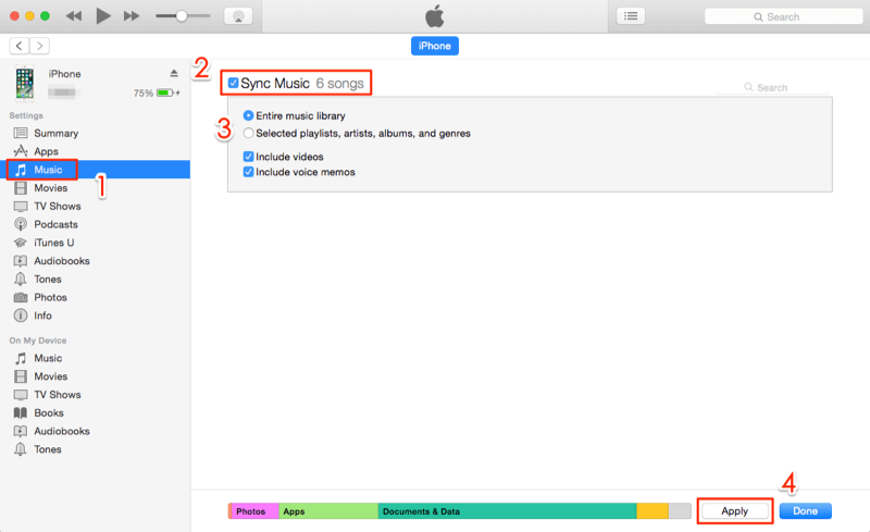 How to Transfer Music from iPhone to iTunes for Free? 2 How to Transfer Music from iPhone to iTunes for Free? 1