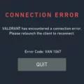 All You Need to Know About Error Code Van 1067 3