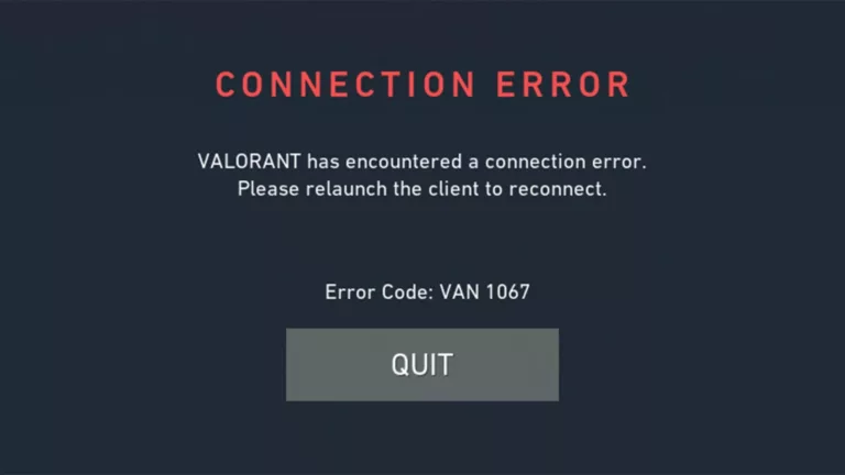 All You Need to Know About Error Code Van 1067 1