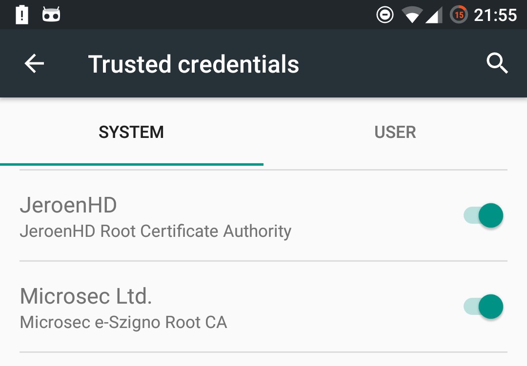What Trusted Credentials Should Be On Your Phone? 2 What Trusted Credentials Should Be On Your Phone? 1