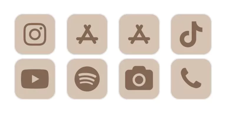 The Beauty of Brown App Icons Aesthetic 17