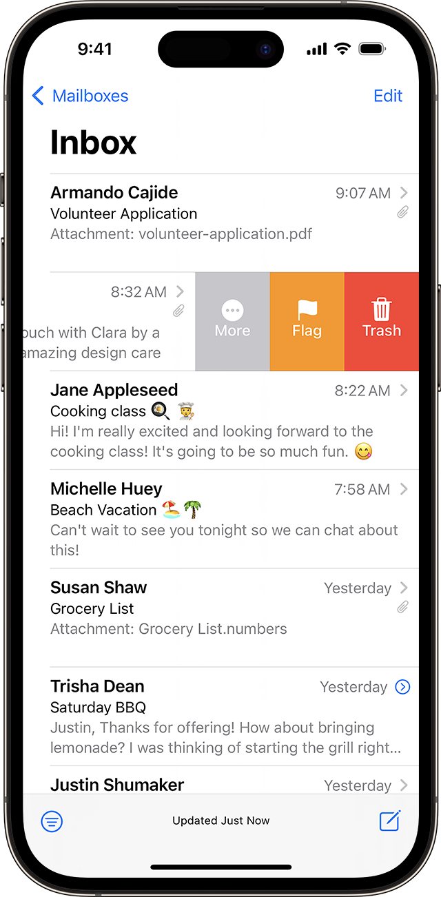 how to delete gmail messages on iphone 11