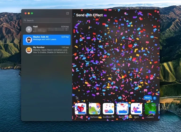 How to Send Effects on iMessage Mac? 7