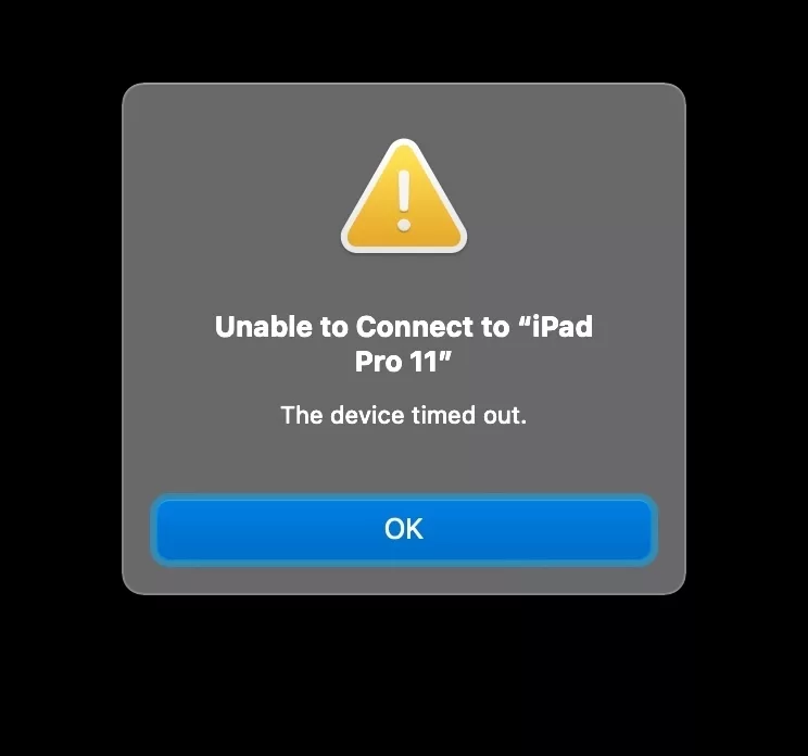 How to Solve the Sidecar 'Device Timed Out' Error on Your iPad? 17