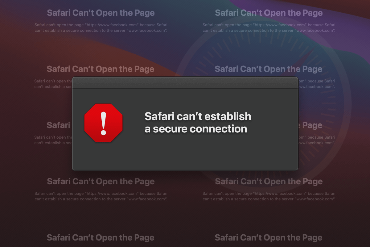 How to Troubleshoot Safari Cannot Open the Page and Cannot Establish a Secure Connection? 1