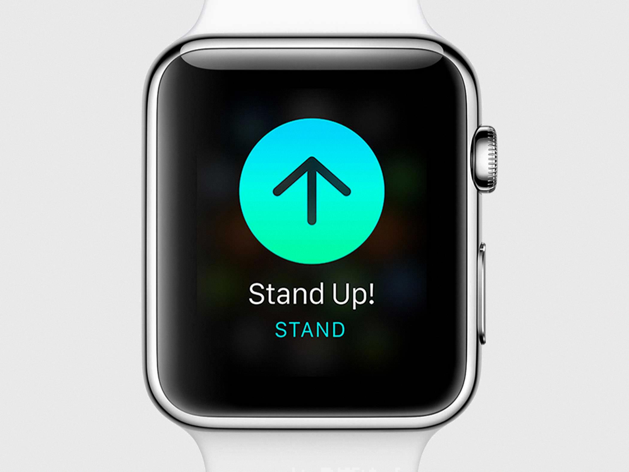 apple watch stand reminder change time