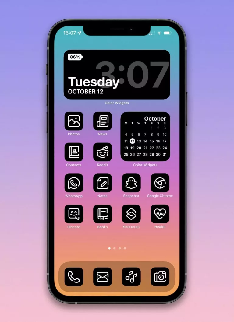 How to Create a Classic Look with Black & White App Icons? 3