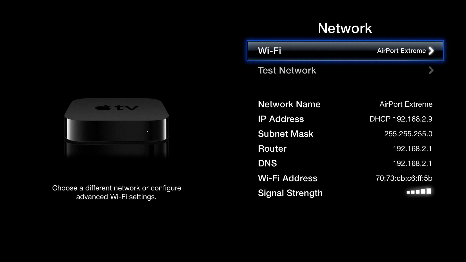how to connect apple tv to wifi that requires login