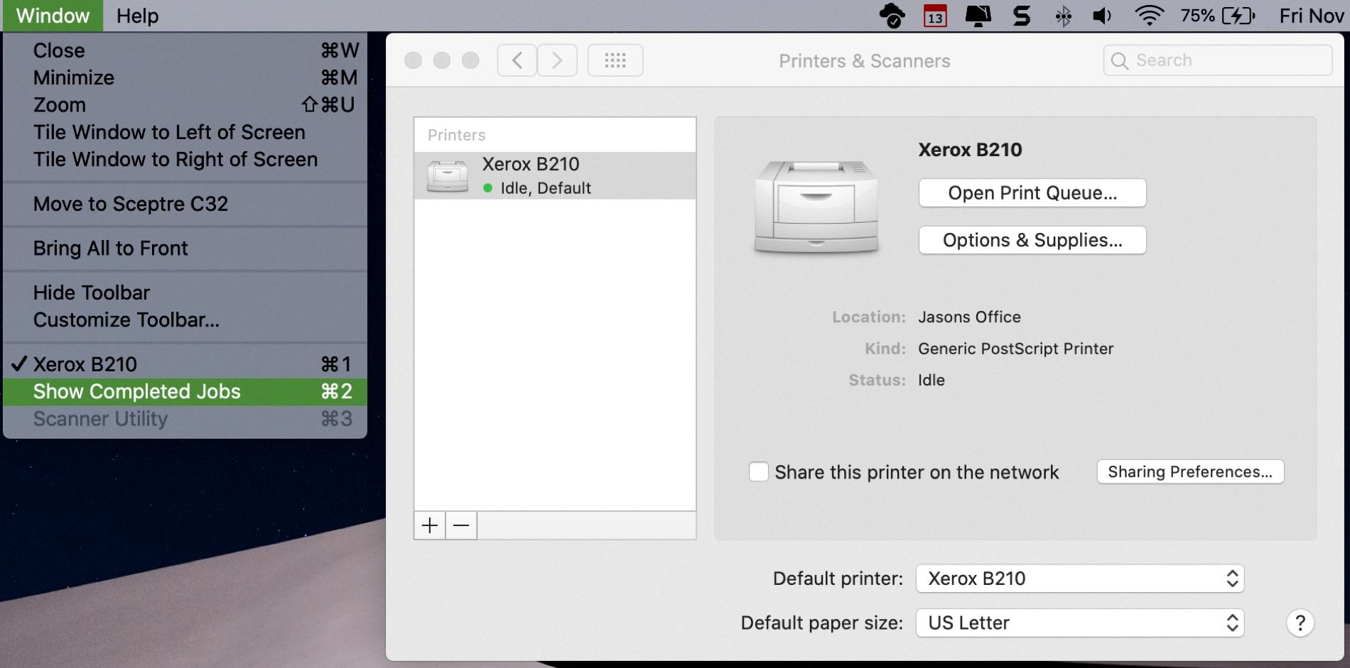 how to find printer queue on mac