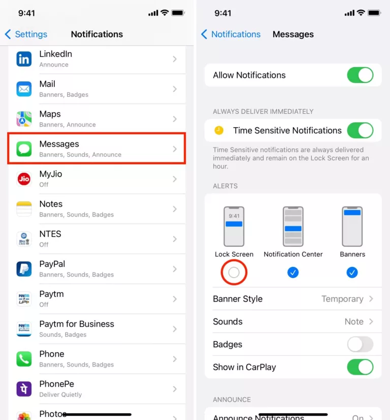 How to Hide Messages on Lock Screen? 17