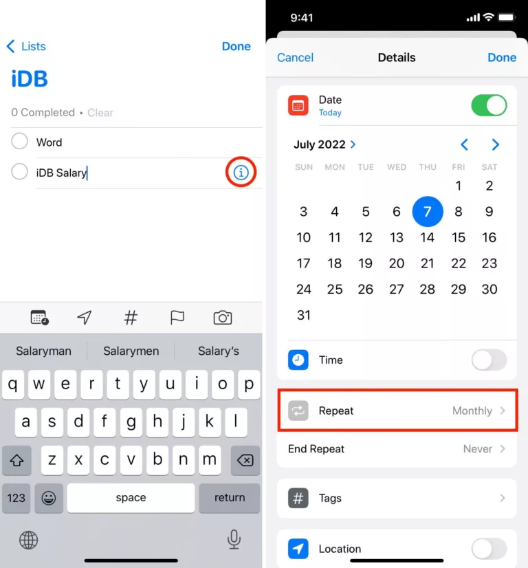 How to Set Recurring Reminders on iPhone? 11