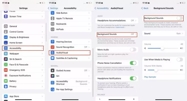 How to Use iOS 15 AirPods Background Sounds? 1