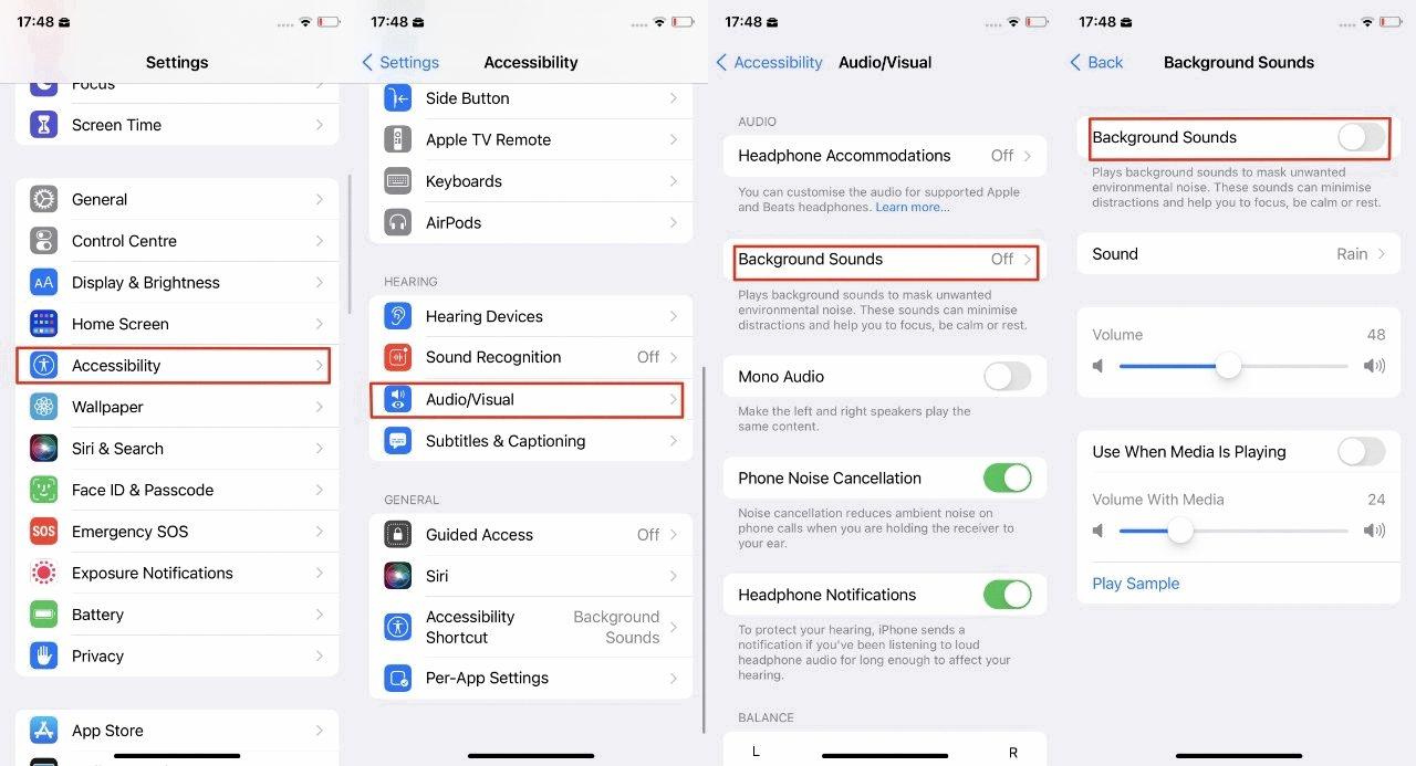 How to Use iOS 15 AirPods Background Sounds? DeviceMAG