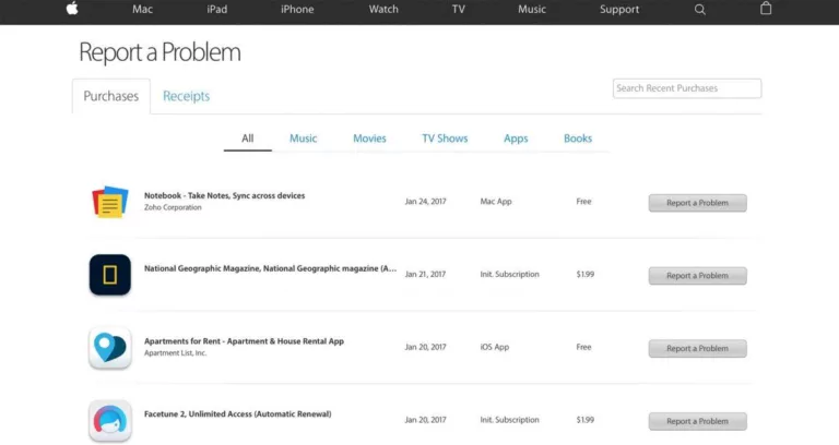 How to Report an iTunes Problem and Request a Refund? 9