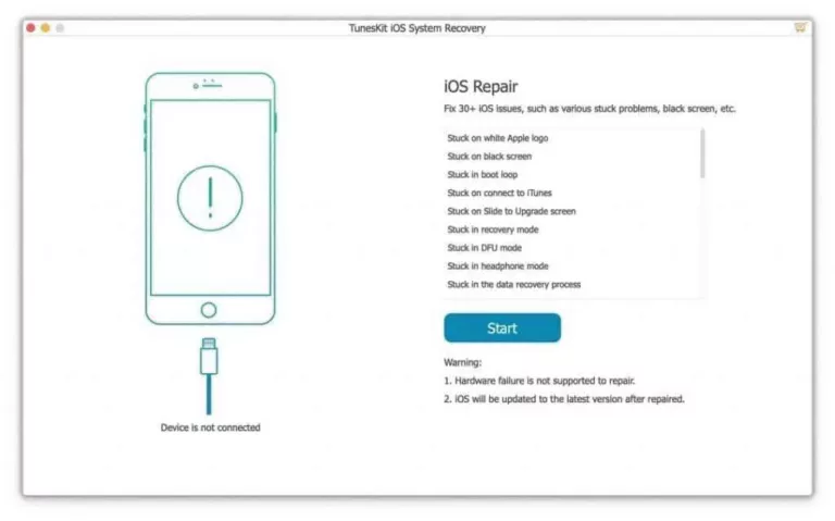 How to Repair Your iPhone at Home with TunesKit iOS System Recovery? 19