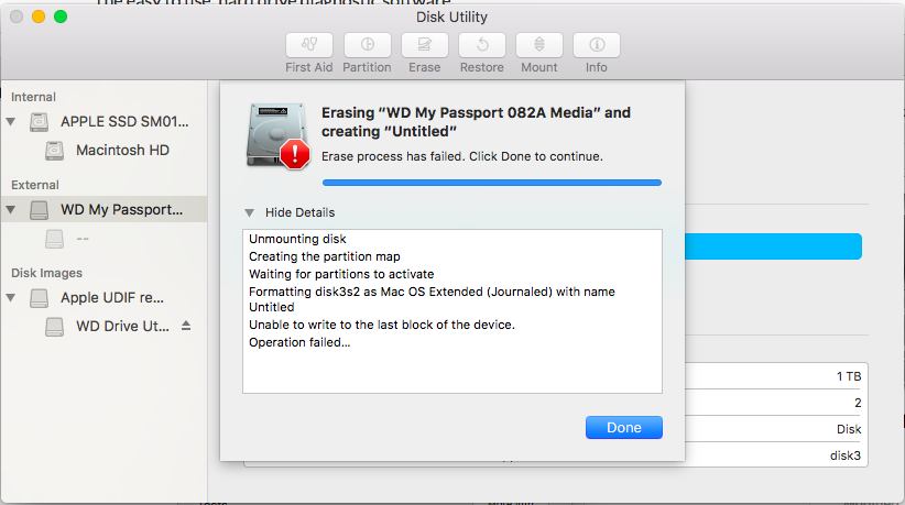 How to Fix Unable to Write to the Last Block of the Device On Mac? 2 How to Fix Unable to Write to the Last Block of the Device On Mac? 1